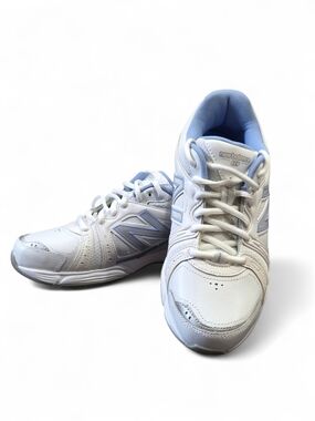 New Balance 519 White & Blue Cross Trainers Shoes Women’s 7.5 EUC